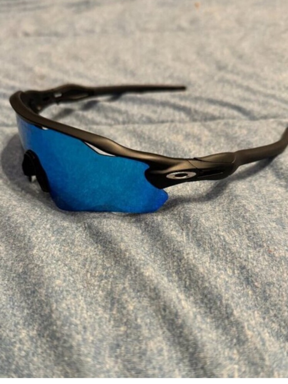 Oakley Radar EV Path Sunglasses Blue Lens Black Frame